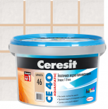 Затирка для швов Ceresit AQUASTATIC CE 40 водоотталкивающая цвет карамель 2 кг